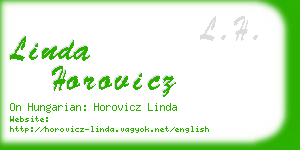 linda horovicz business card